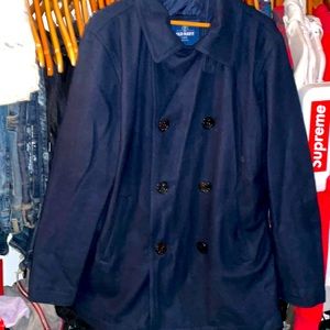 Vintage style Old Navy Peacoat Size Large color Navy blue